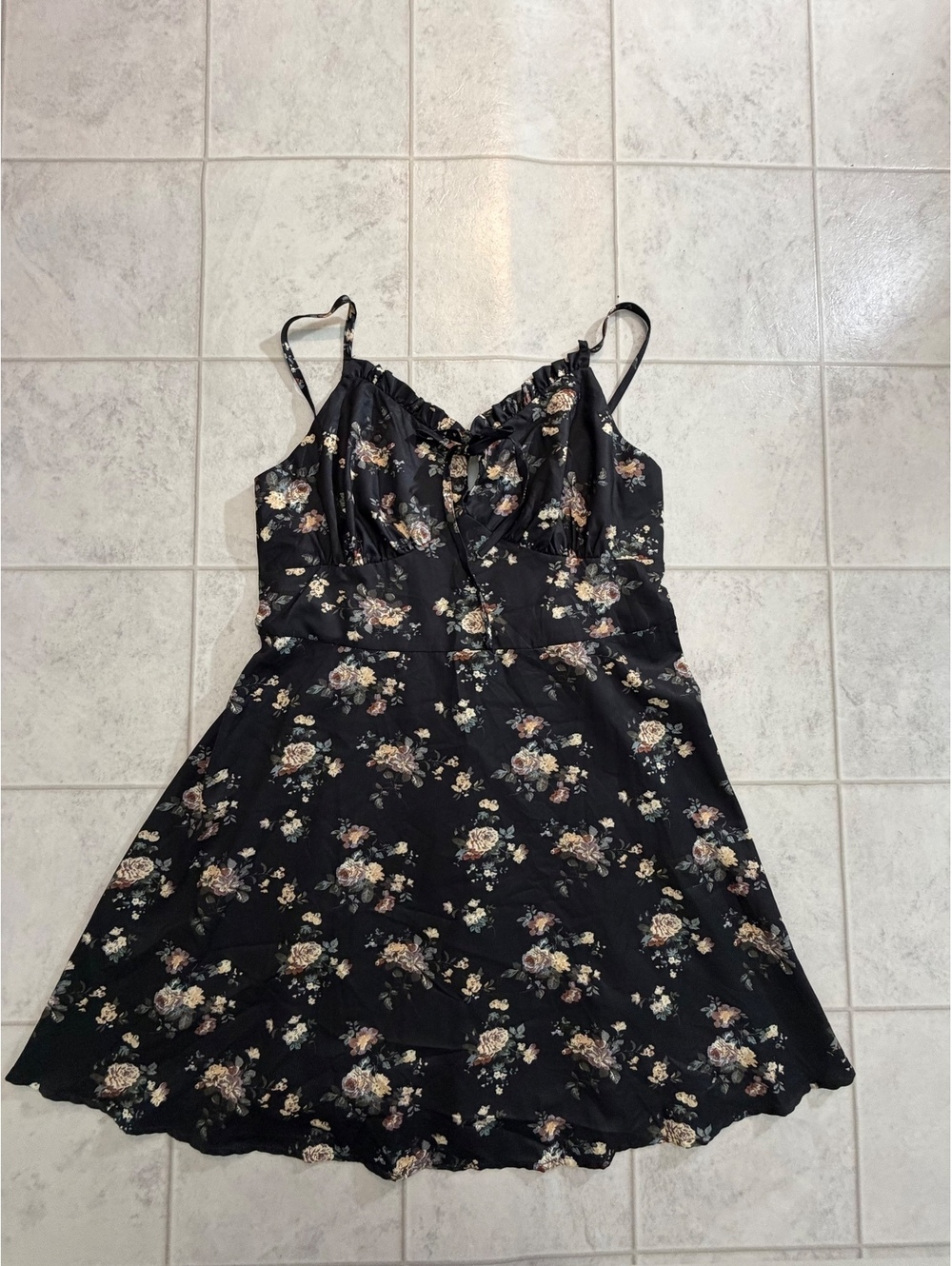 Cider black floral romper